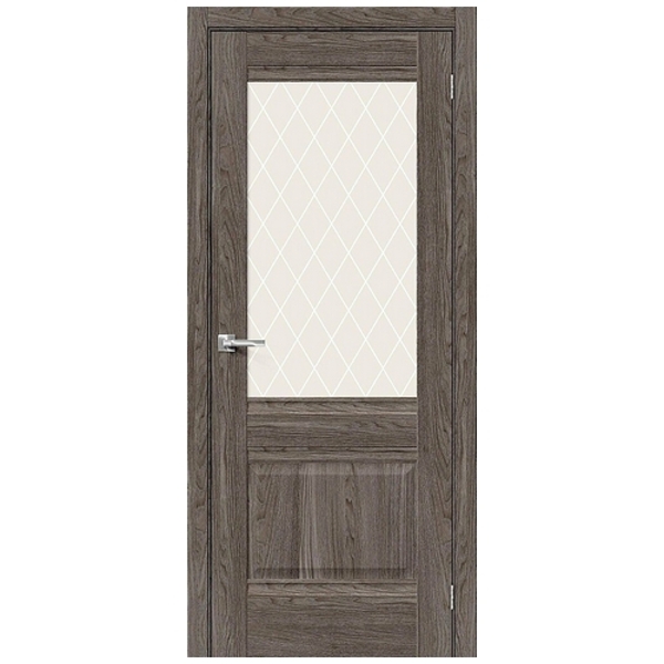 Дверь Прима-3 Ash Wood стекло White Сrystal